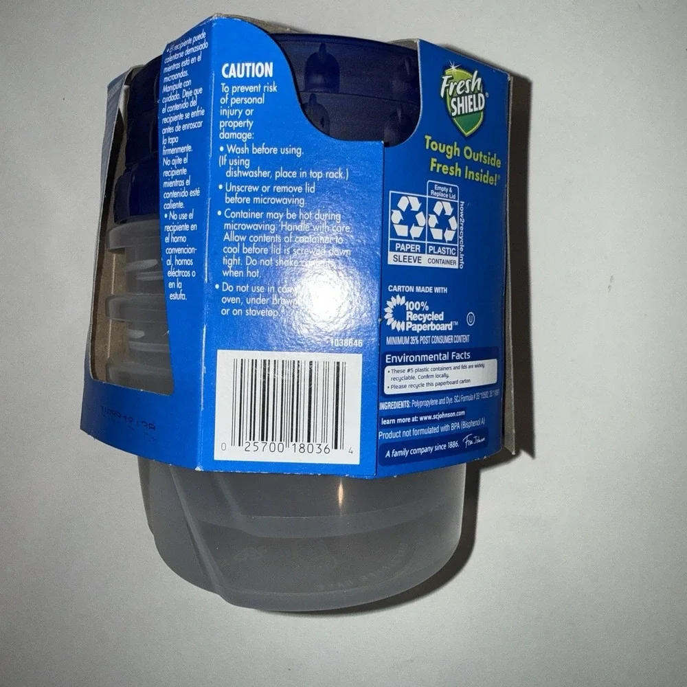 New Ziploc Twist N Lock Small Round Containers Lids 3 Pack 16 Oz 2 Cup Pint
